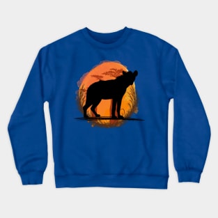 Hyena Silhouette - Savannah Crewneck Sweatshirt